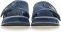 Diesel Sa-Oval D Pf W Denim slide sandals with Oval D strap Blue Dames - Thumbnail 3