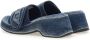 Diesel Sa-Oval D Pf W Denim slide sandals with Oval D strap Blue Dames - Thumbnail 5