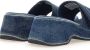 Diesel Sa-Oval D Pf W Denim slide sandals with Oval D strap Blue Dames - Thumbnail 8