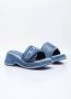 Diesel Sa-Oval D Pf W Denim slide sandals with Oval D strap Blue Dames - Thumbnail 16