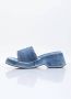 Diesel Sa-Oval D Pf W Denim slide sandals with Oval D strap Blue Dames - Thumbnail 17