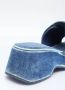 Diesel Sa-Oval D Pf W Denim slide sandals with Oval D strap Blue Dames - Thumbnail 18