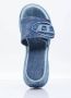 Diesel Sa-Oval D Pf W Denim slide sandals with Oval D strap Blue Dames - Thumbnail 20