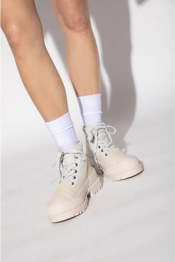 Diesel Enkel laarzen Beige Dames