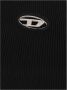 Diesel Geribbelde Top met Boot Hals en Cut-Out - Thumbnail 2