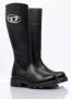 Diesel Glanzende leren laarzen met logoplaquette Black Dames - Thumbnail 10