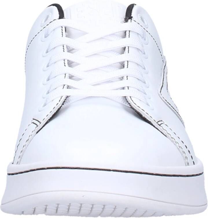 Diesel Heren Leren Lage Sneakers White Heren