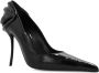 Diesel Zwarte Leren Pumps met Puntige Neus en Stiletto Hak Black Dames - Thumbnail 6