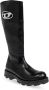 Diesel Glanzende leren laarzen met logoplaquette Black Dames - Thumbnail 5