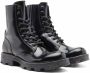 Diesel D-Hammer BT W Combat boots in glossed leather Black Dames - Thumbnail 7