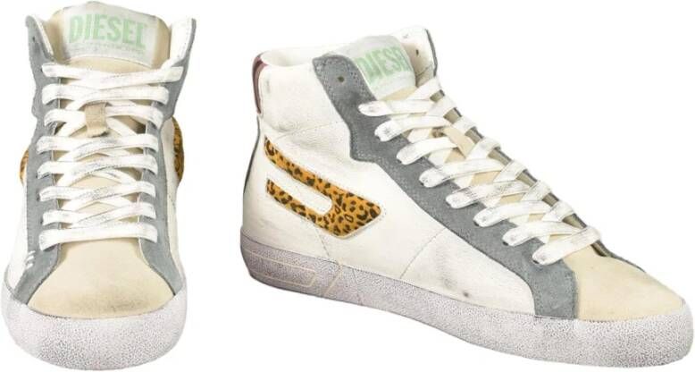 Diesel Leren Sneakers met Rubberen Zool