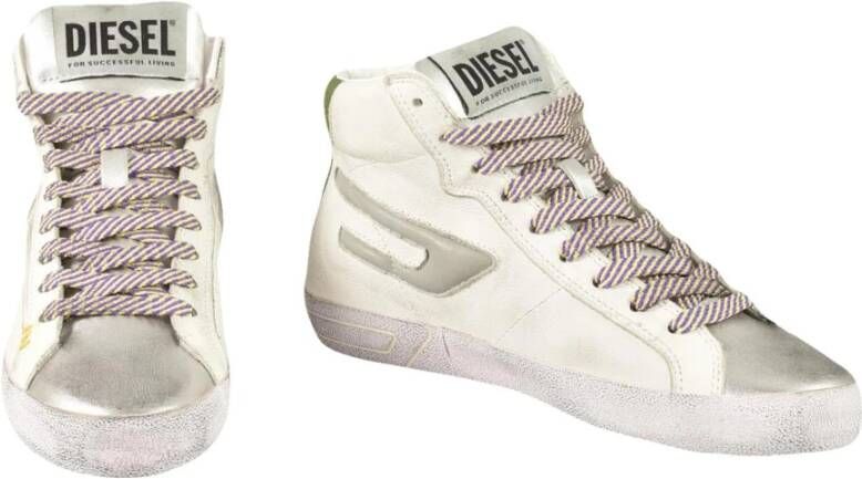 Diesel Leren Sneakers met Rubberen Zool
