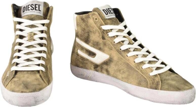 Diesel Leren Sneakers met Rubberen Zool