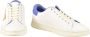 Diesel Leren Sneakers met Rubberen Zool White Dames - Thumbnail 2