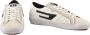 Diesel Leren Sneakers met Rubberen Zool White Heren - Thumbnail 6