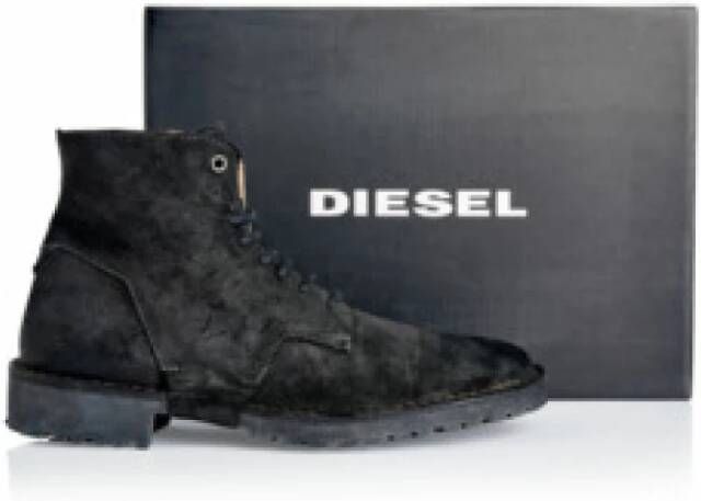 Diesel Leren Veterlaarzen