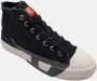 Diesel Mid-Top Canvas Sneakers Grijs - Thumbnail 2
