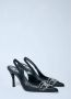 Diesel Nappa Leren Slingback Stiletto Pumps Black Dames - Thumbnail 3