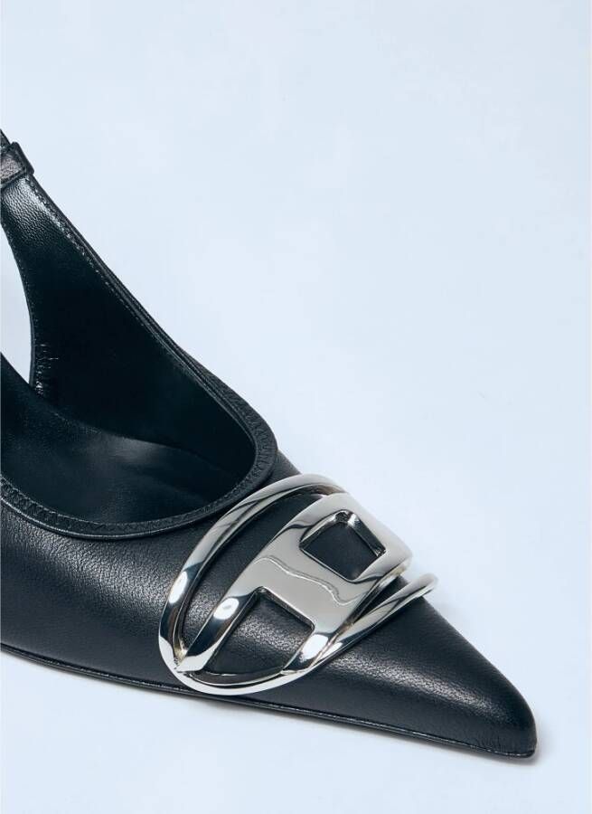 Diesel Nappa Leren Slingback Stiletto Pumps Black Dames
