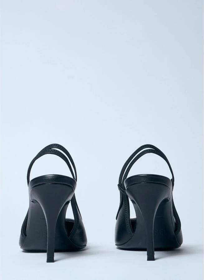 Diesel Nappa Leren Slingback Stiletto Pumps Black Dames