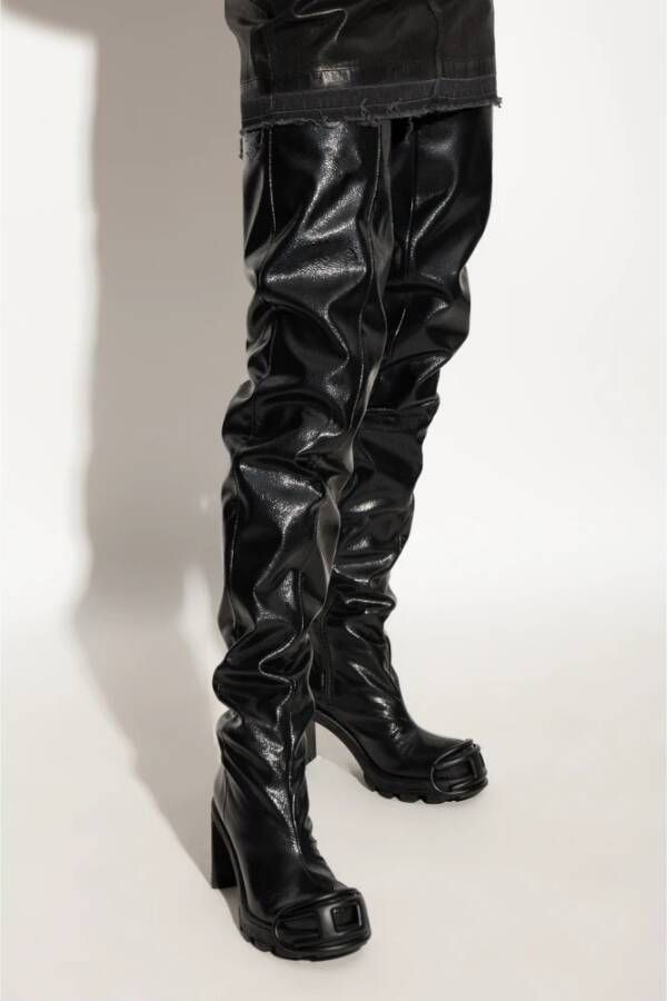 Diesel Over-de-knie laarzen D-Hammer Black Dames