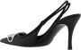 Diesel Nappa Leren Slingback Stiletto Pumps Black Dames - Thumbnail 6
