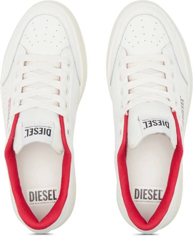 Diesel Retro Sneakers van geperforeerd leer