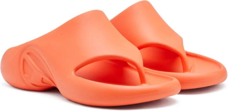 Diesel Rubber muiltjes flip-flop Orange Unisex