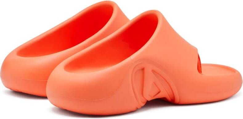 Diesel Rubber muiltjes flip-flop Orange Unisex