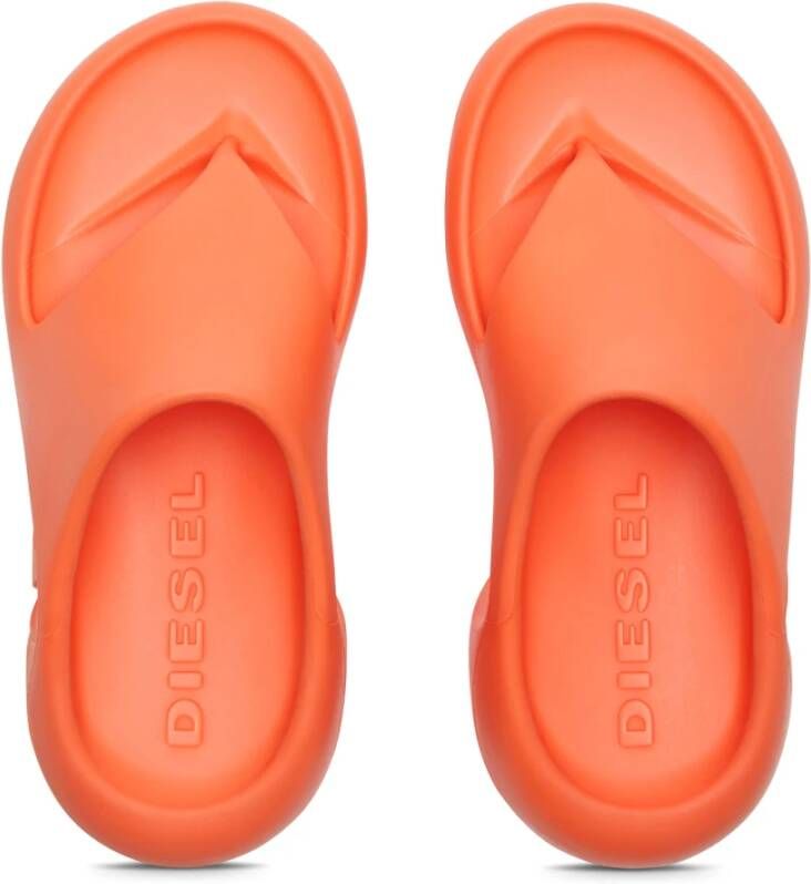 Diesel Rubber muiltjes flip-flop Orange Unisex