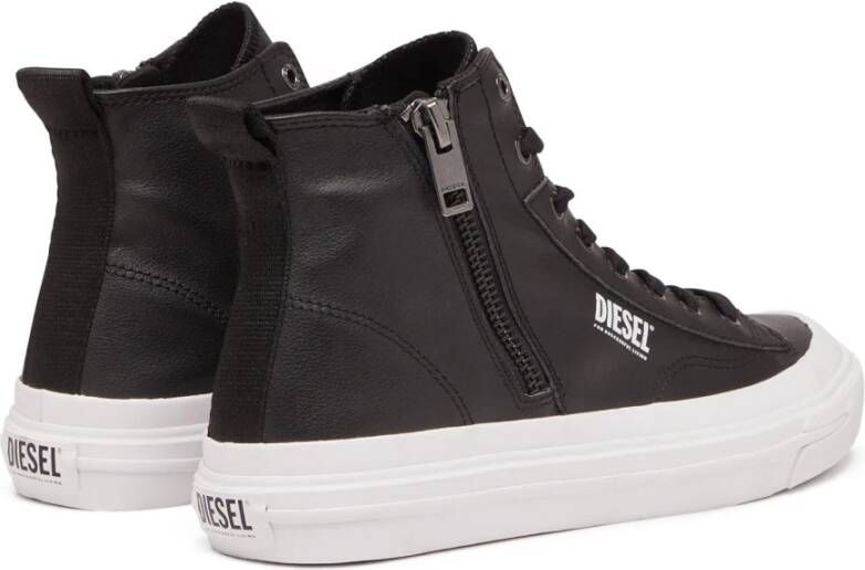 Diesel S-Athos Dv Mid High-top sneakers with side zip Black Heren
