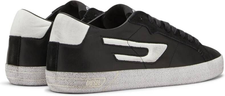 Diesel S-Leroji Low Leren Sneakers Black Heren