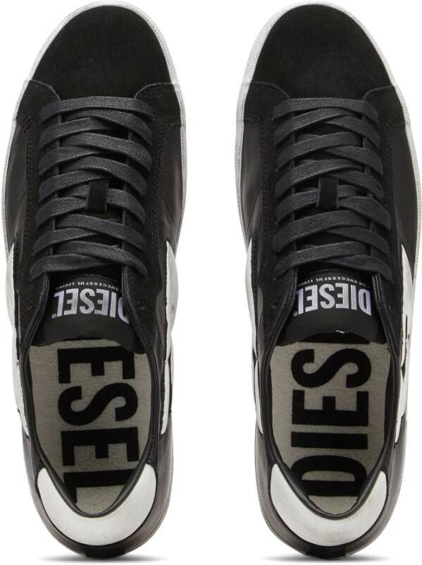 Diesel S-Leroji Low Leren Sneakers Black Heren