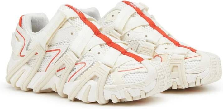 Diesel S-Prototype-CR W Cage sneakers in mesh and leather White Dames