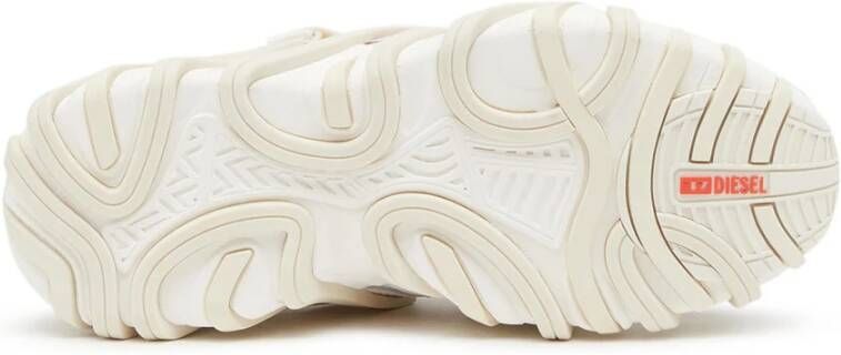 Diesel S-Prototype-CR W Cage sneakers in mesh and leather White Dames