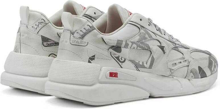 Diesel S-Serendipity Sport Leather sneakers with graphic overlays White Heren