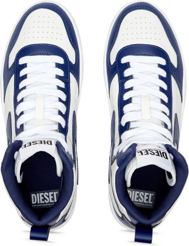 Diesel S-Ukiyo V2 Mid High-top sneakers with D branding Blue Heren