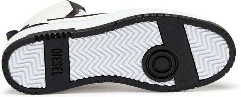 Diesel S-Ukiyo V2 Mid High-top sneakers with D branding White Heren