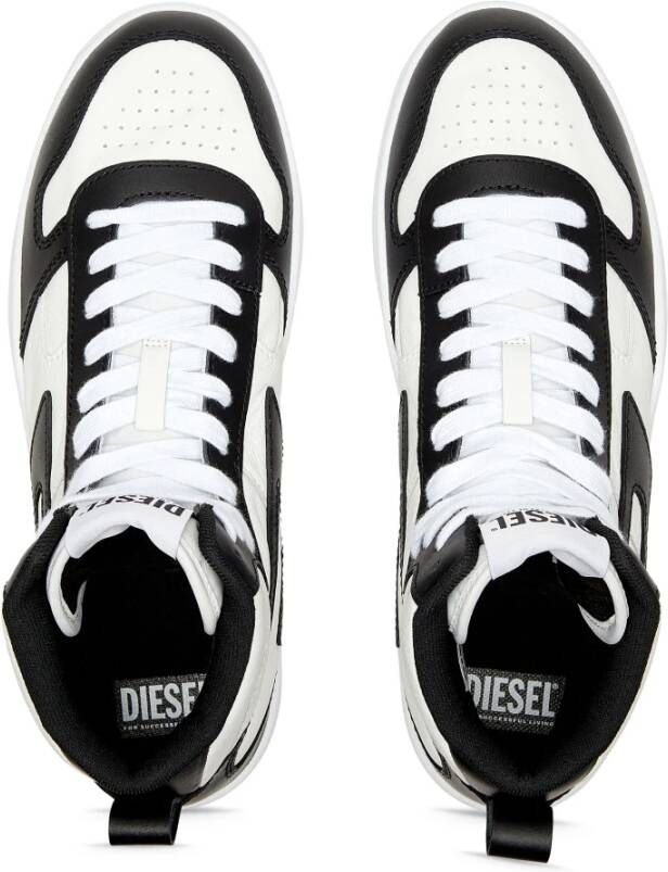 Diesel S-Ukiyo V2 Mid High-top sneakers with D branding White Heren