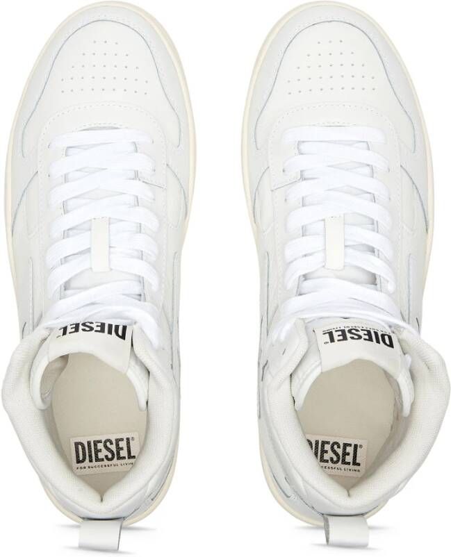 Diesel S-Ukiyo V2 Mid High-top sneakers with D branding White Heren