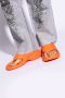 Diesel Rubber muiltjes flip-flop Orange Unisex - Thumbnail 2