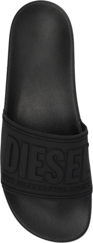 Diesel Sa-Mayemi rubberen slides Black Heren
