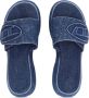 Diesel Sa-Oval D Pf W Denim slide sandals with Oval D strap Blue Dames - Thumbnail 13