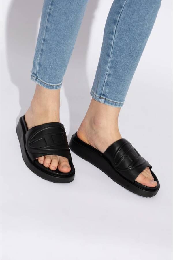 Diesel Sa-Slide D Oval slides Black Dames