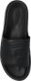 Diesel Sa-Slide D Oval PU slides with embossed Oval D Black Unisex - Thumbnail 12