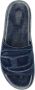 Diesel Sa-Slide D Oval Denim slides with embossed strap Blue Heren - Thumbnail 12