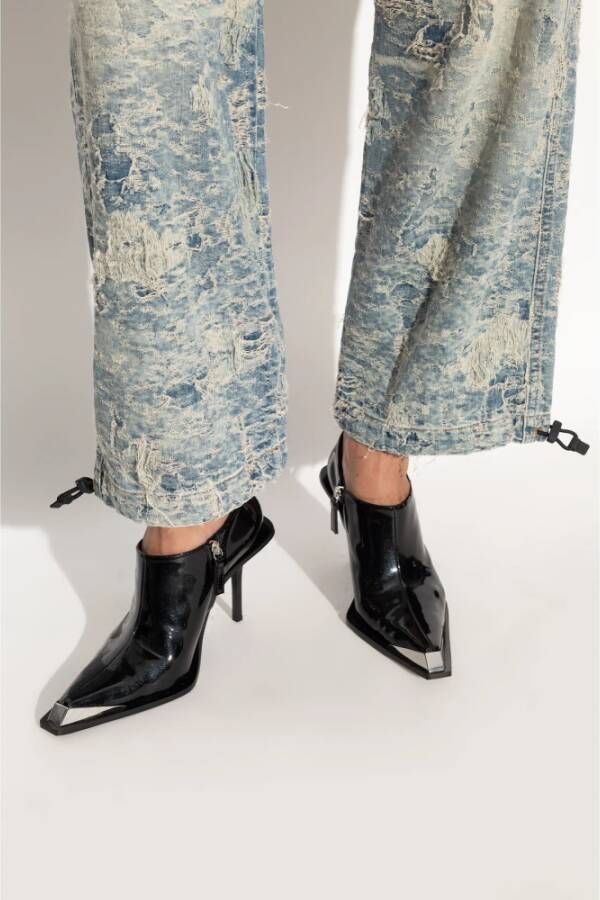 Diesel Schoenen met hak D-Tona Black Dames
