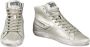 Diesel Leren Sneakers met Rubberen Zool Gray Dames - Thumbnail 4