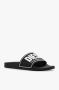 Diesel Zwarte Witte Slide Sandalen Black Dames - Thumbnail 5