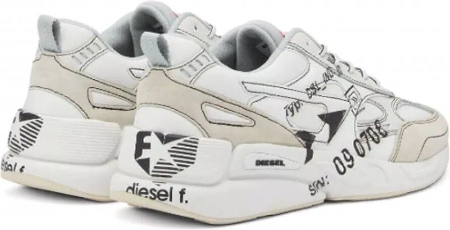 Diesel Witte Heren Sneakers Y02868 P4801 T1007 Blanc Wit Heren